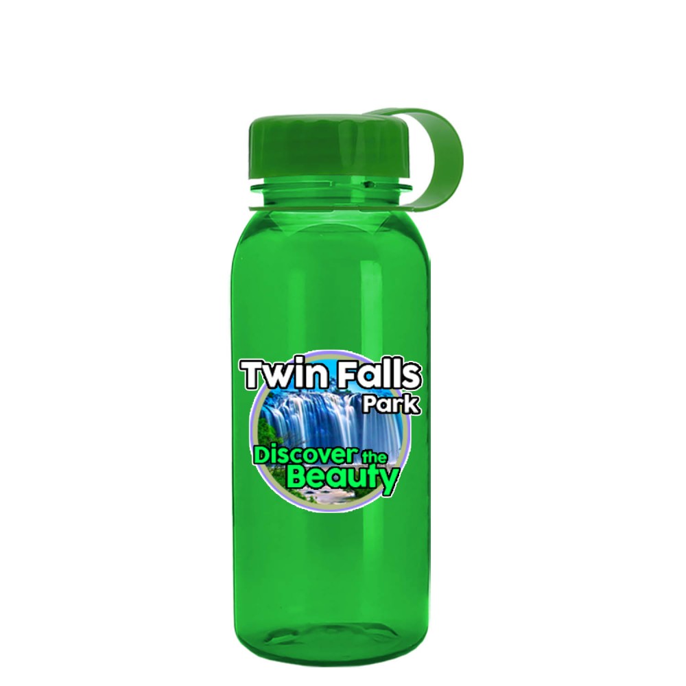 18 Oz. Digital Cadet Transparent Bottle w/Tethered Lid with Logo 18 Oz. Digital Cadet Transparent Bottle w/Tethered Lid with Logo