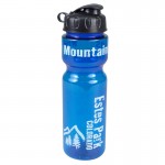 Customized 28 Oz. Champion Transparent Travel Sports Bottle w/Flip Top Lid