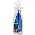 Personalized 17 Oz. Dual Wall Vacuum Sealed Water Bottle Gift Set - Energy Trail Mix