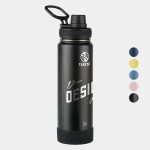 Custom 24 oz Takeya Stainless Steel Insulated Active Water Bottle w/ Spout Lid