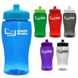 18 Oz. Poly-Pure Junior Sports Bottle w/Push Pull Lid with Logo