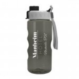 22 Oz. Transparent Bottle w/Quick Snap Lid with Logo