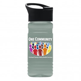20 Oz. Upcycle Rpet Bottle w/Pop Up Sip Lid - Digital with Logo