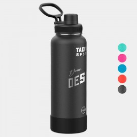 Custom 40 oz Takeya Stainless Steel Insulated Sport Water Bottle w/ Spout Lid  Custom 40 oz Takeya Stainless Steel Insulated Sport Water Bottle w/ Spout Lid