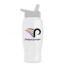 Personalized 27 Oz. Poly-Pure Bottle w/Flip Straw Lid - Digital