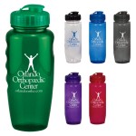 28 oz Polyclear Gripper Bottle with Logo