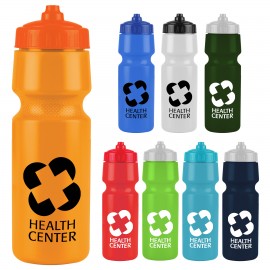 24 Oz. The Mighty Shot Sports Bottle w/Valve Lid with Logo  24 Oz. The Mighty Shot Sports Bottle w/Valve Lid with Logo