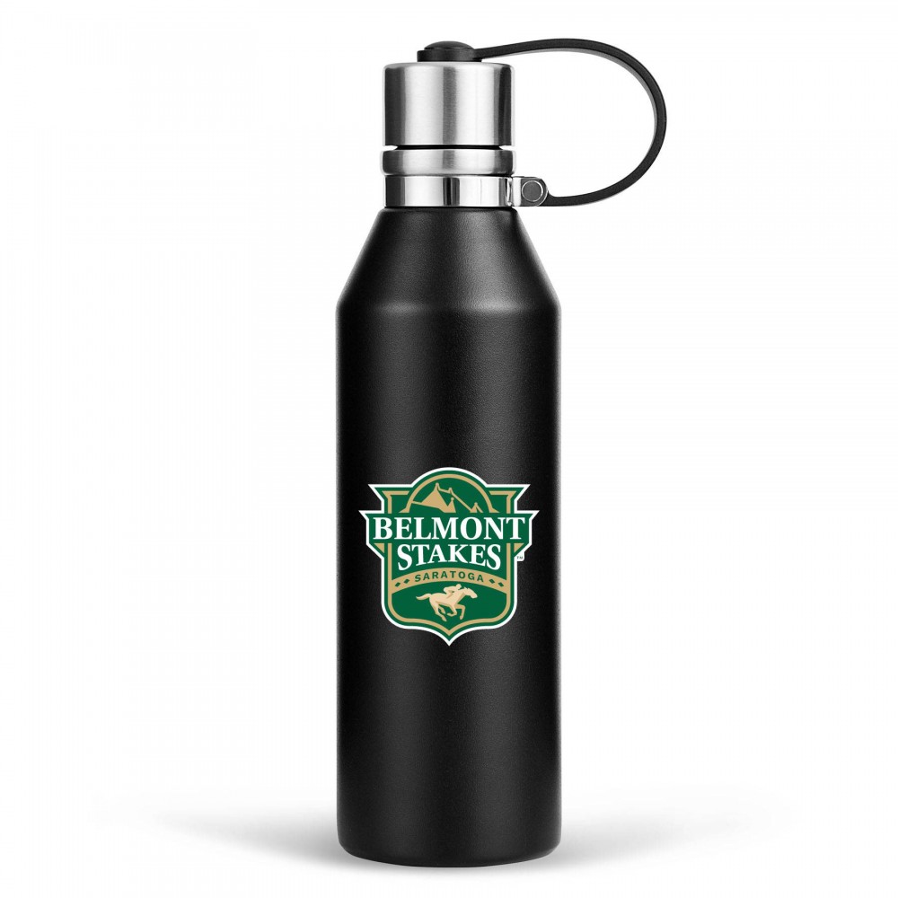 17 oz. Travel Stainless Steel Vacuum Insulated Thermos Bottle w/ Lid & Handle with Logo