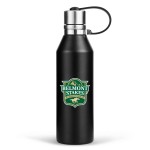 17 oz. Travel Stainless Steel Vacuum Insulated Thermos Bottle w/ Lid & Handle with Logo