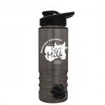 24 Oz. Transparent Salute Shaker Bottle w/Drink-Thru Lid with Logo