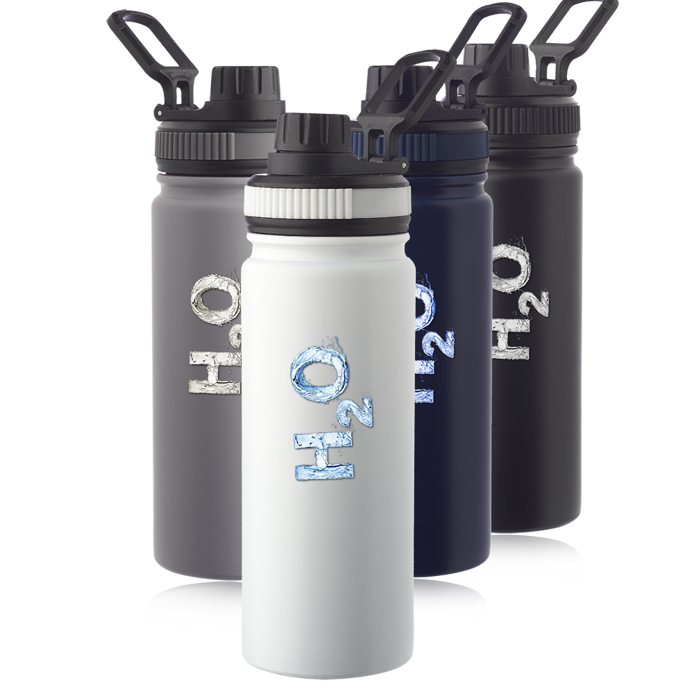 Custom Houston 23 oz. Stainless Steel Water Bottle with Carrying Handle
