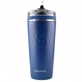 Custom 26 oz Ice Shaker Stainless Steel Insulated Flex Straw Bottle