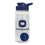 20 Oz. Transparent Shaker Bottle w/Snap Lid with Logo