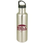 26 Oz. Backpacker Stainless Water Bottle Single Wall with Logo