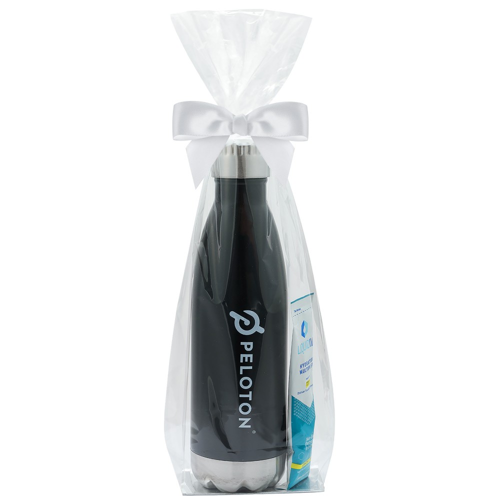 Personalized 17 Oz. Dual Wall Vacuum Sealed Water Bottle Gift Set - Liquid IV Electrolyte Drink Mix