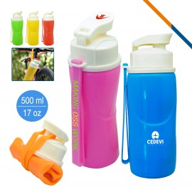 Personalized 17 Oz. Handy Foldable Water Bottle