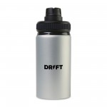 Jett Aluminum Chug Lid Hydration Bottle - 16 Oz. - Silver with Logo