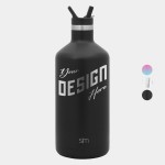 Promotional 64 oz Simple Modern Stainless Steel Insulated Ascent Water Bottle w/ Straw Lid