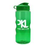 Promotional 22 Oz. Mini Mountain Transparent Sports Bottle - Flip Top Lid
