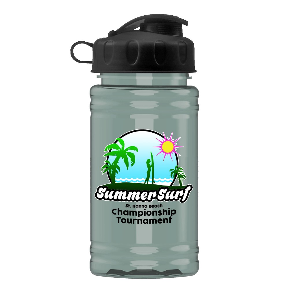 Upcycle Mini - 16 Oz. Rpet Sport Bottle w/Flip Top Lid with Logo Upcycle Mini - 16 Oz. Rpet Sport Bottle w/Flip Top Lid with Logo