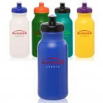 Water Bottles with Push Cap - 20 oz with Logo