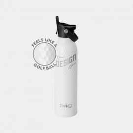 20 oz SWIG Golf Flip & Sip Stainless Steel Insulated Water Bottle with Logo