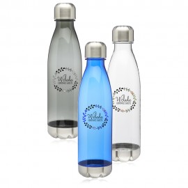 Plastic Cola Shaped Water Bottles - 25 oz with Logo