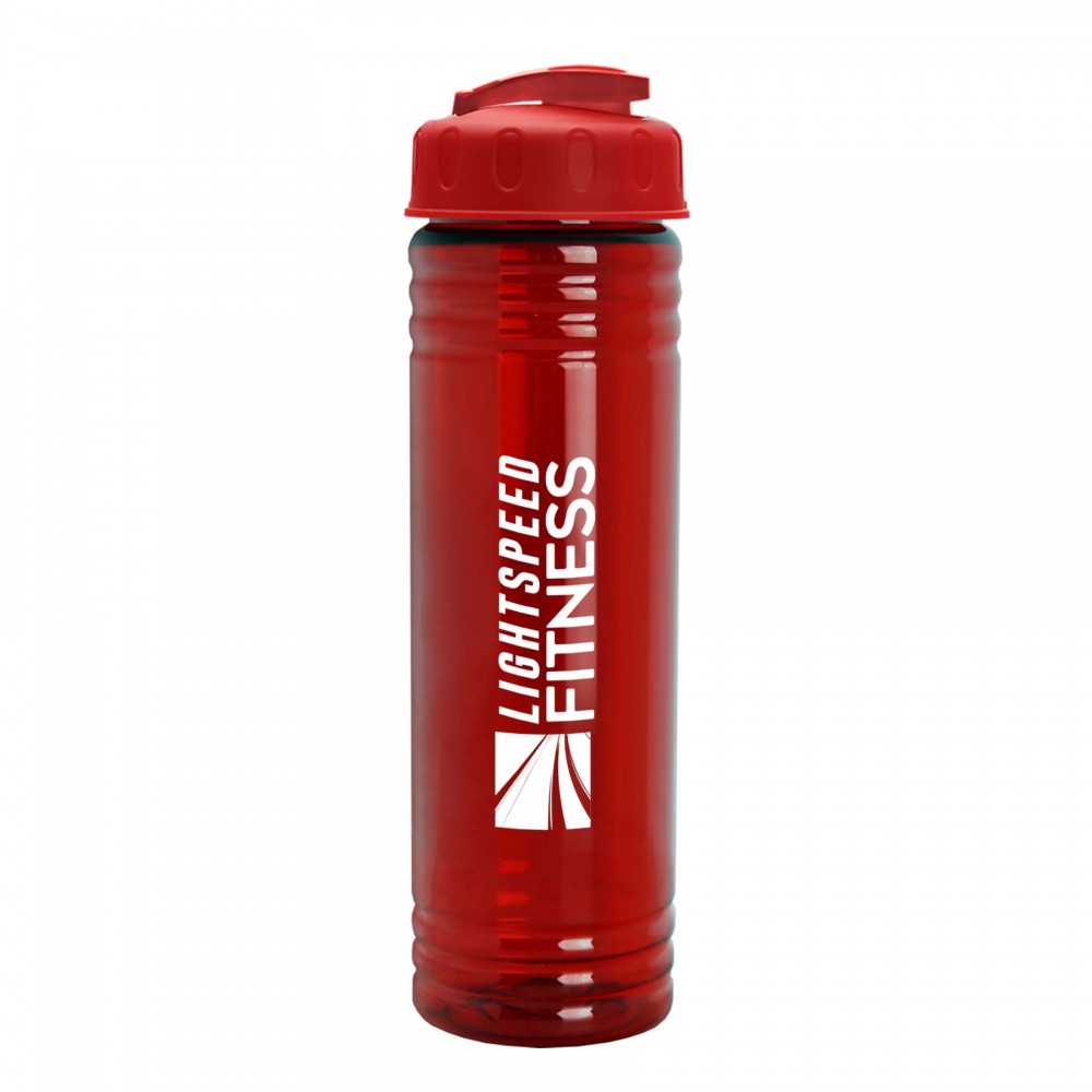 24 Oz. Slim Fit Upcycle Rpet Bottle w/Flip Lid with Logo 24 Oz. Slim Fit Upcycle Rpet Bottle w/Flip Lid with Logo
