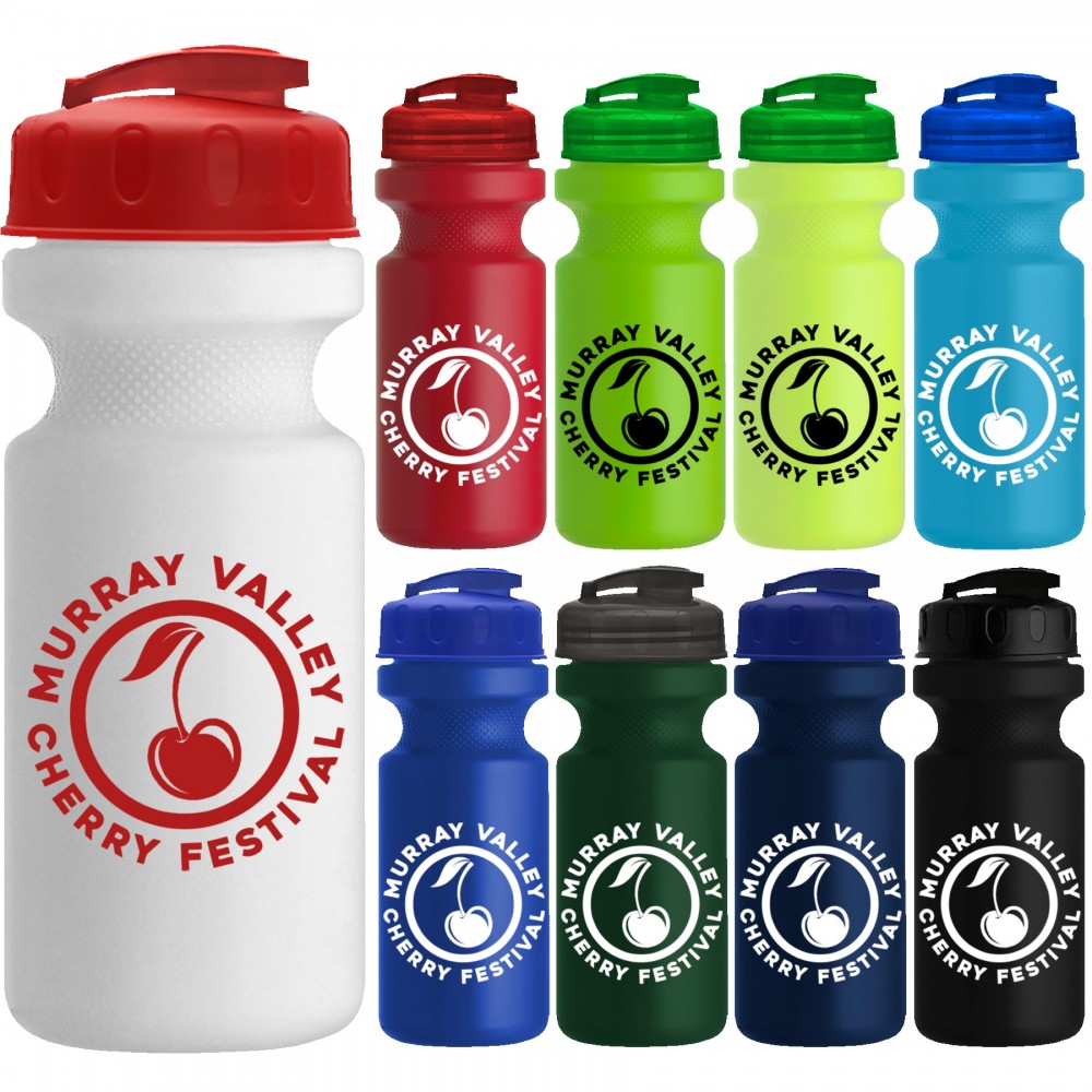 Custom 22 Oz. Eco-Cycle Bottle w/Usa Flip Lid