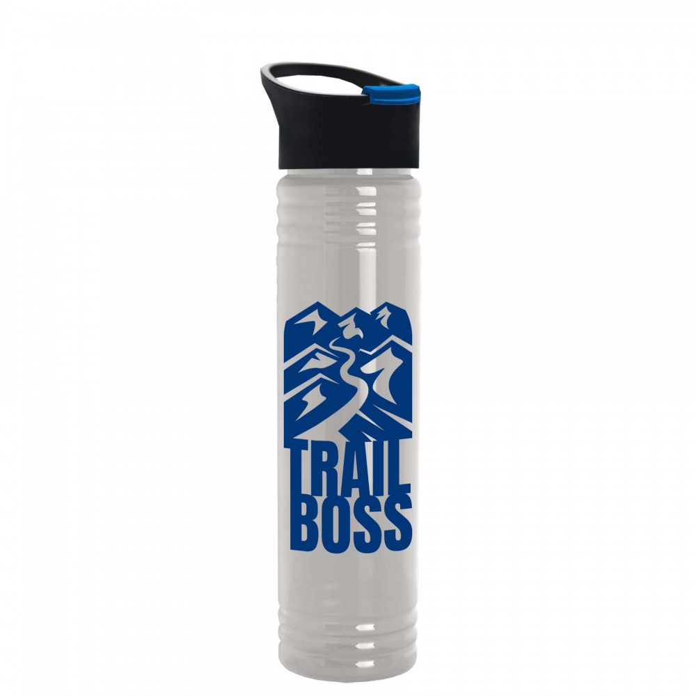32 Oz. The Adventure Transparent Bottle w/Pop-Up Lid (Made w/Tritan Renew) with Logo