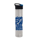 32 Oz. The Adventure Transparent Bottle w/Pop-Up Lid (Made w/Tritan Renew) with Logo