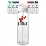 Custom Borneo Plastic Water Bottles with Carrying Handle 24 oz