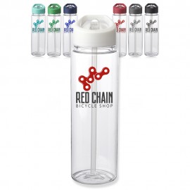 Custom Borneo Plastic Water Bottles with Carrying Handle 24 oz