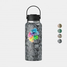 32 oz RTIC Wild Flavored Stainless Steel Ceramic Lined Outback Water Bottle with Logo