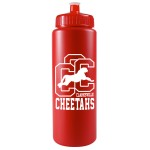 32 Oz. Sports Quart Bottle w/Push Pull Cap (White Or Frost) with Logo