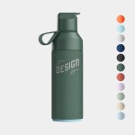 17 oz Ocean Bottle Recycled Stainless Steel Vacuum Insulated Water Bottle w/ Straw Cap with Logo