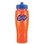 Promotional 24 Oz Contour Bottle w/ Push Pull Lid - Solid Colors