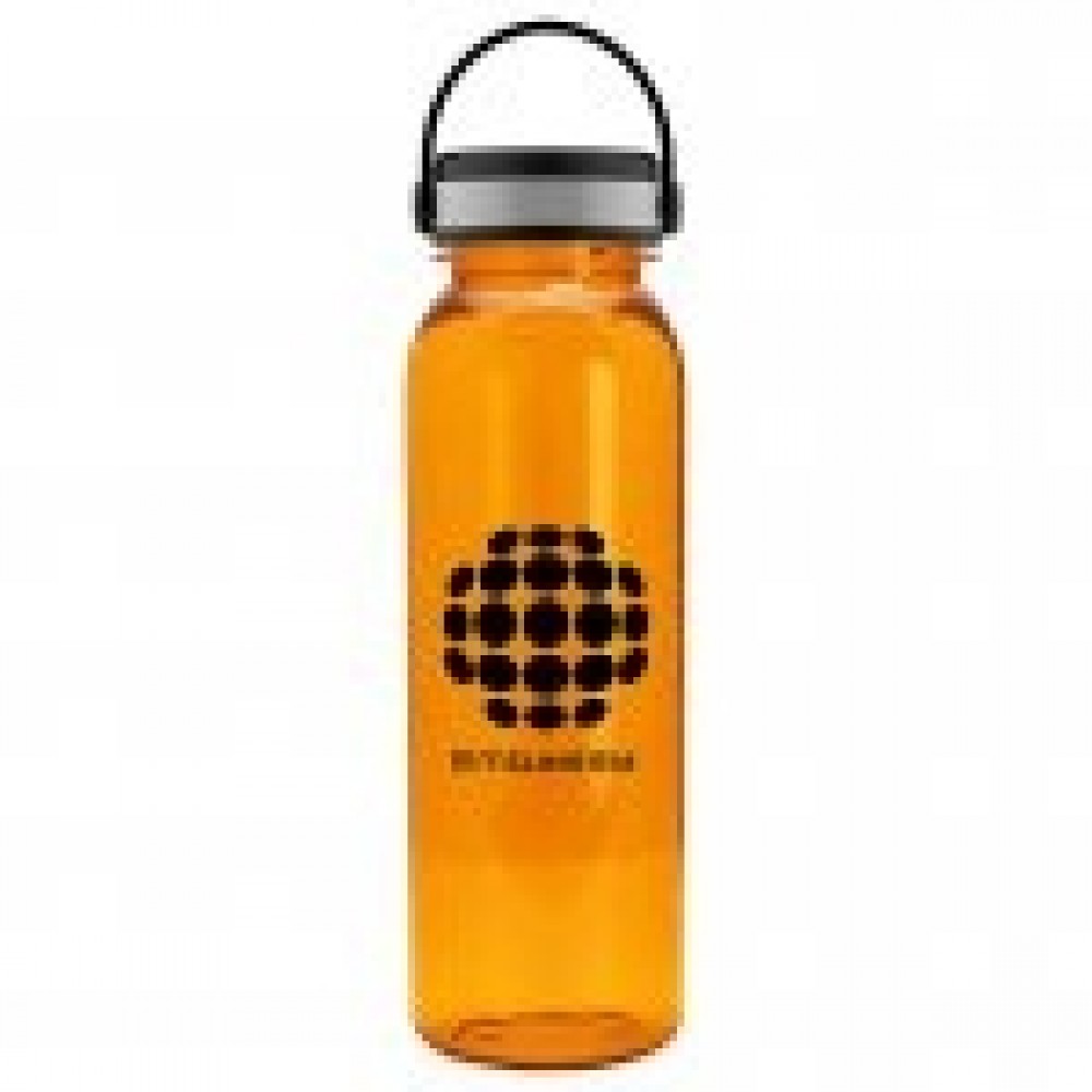 Logo Branded 24 Oz. Outdoorsman Transparent Bottle w/Ez Grip Lid