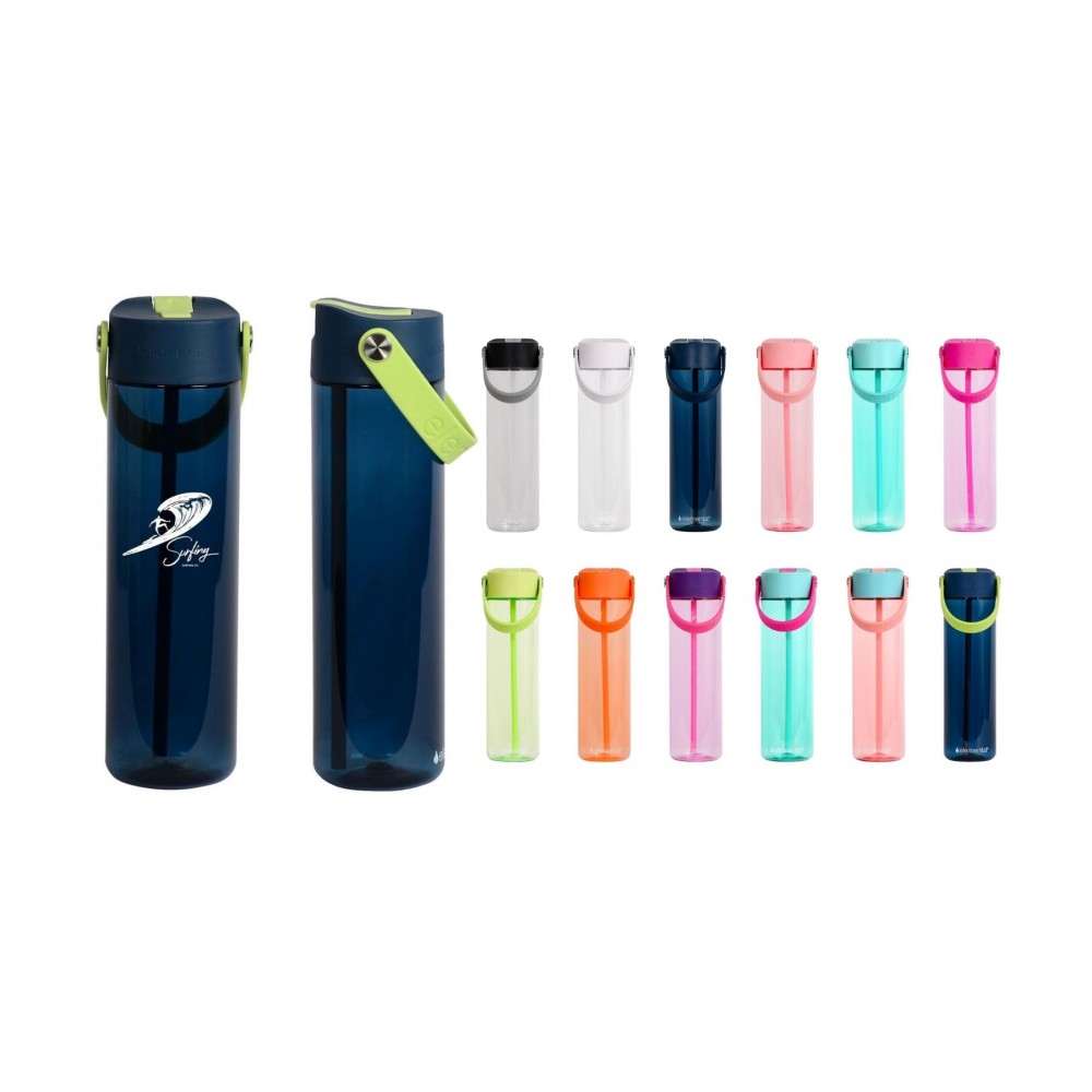 Promotional Elemental 26oz Splash Tritan Bottle with Drinking Spout and Straw Promotional Elemental 26oz Splash Tritan Bottle with Drinking Spout and Straw