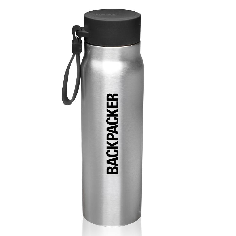 Vacuum Insulated Water Bottles with Carrying Strap 17 oz with Logo