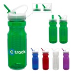 24 oz Polyclear Fruit Fusion Bottle with Logo