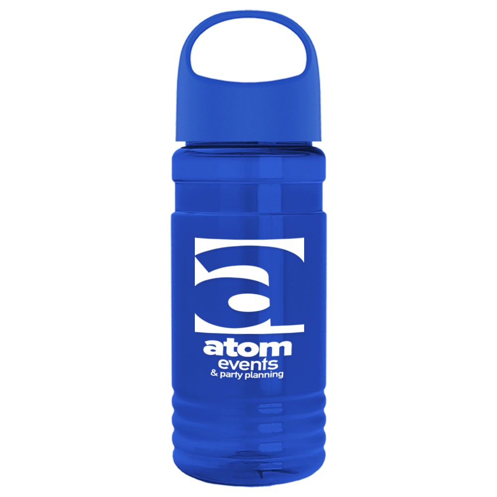 Custom 20 Oz. Transparent Sports Bottle w/Oval Crest Lid Custom 20 Oz. Transparent Sports Bottle w/Oval Crest Lid