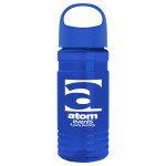 Custom 20 Oz. Transparent Sports Bottle w/Oval Crest Lid