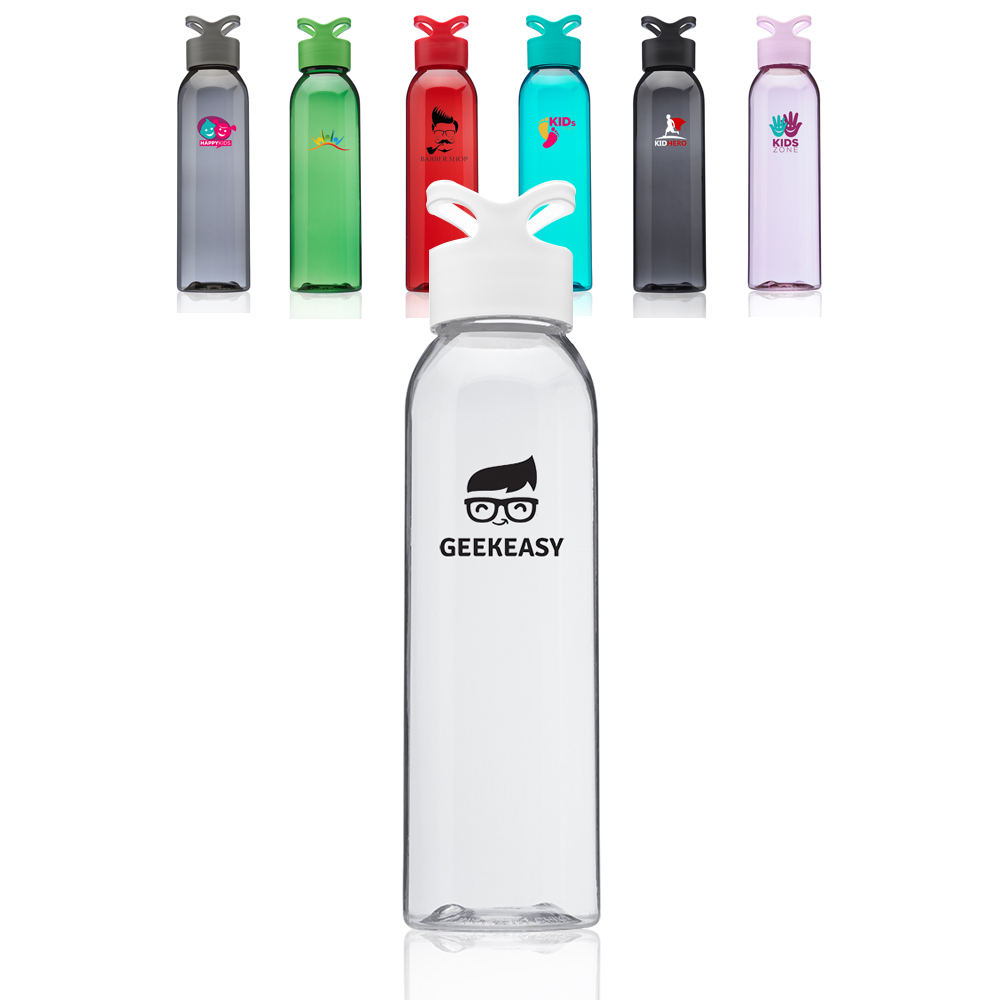 Trainer Plastic Water Bottles 22 oz with Logo