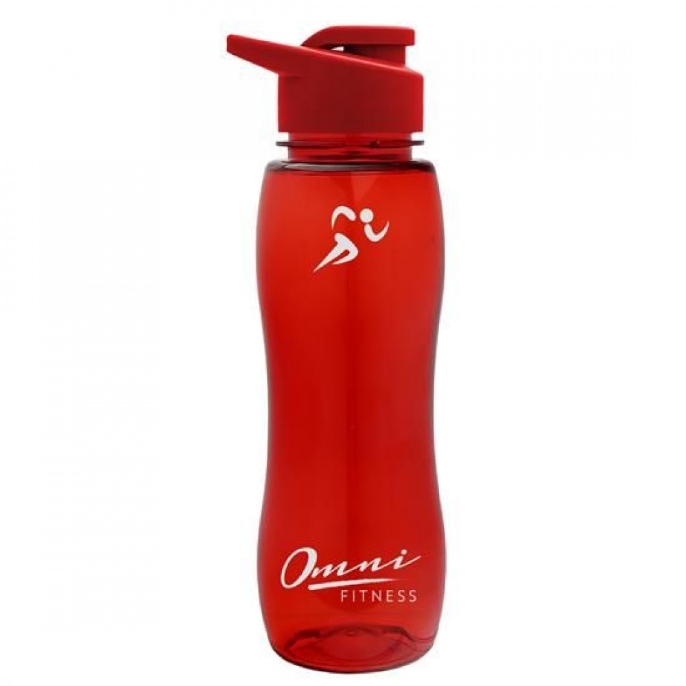 Logo Branded 25 Oz. Slim Grip Tritan Bottle w/Drink Thru Lid