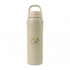 Aviana Rowan Recycled Water Bottle - 16 Oz. - Taupe with Logo  Aviana Rowan Recycled Water Bottle - 16 Oz. - Taupe with Logo
