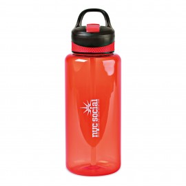 Personalized All-Star Sports Bottle - 42 Oz. - Sport Red