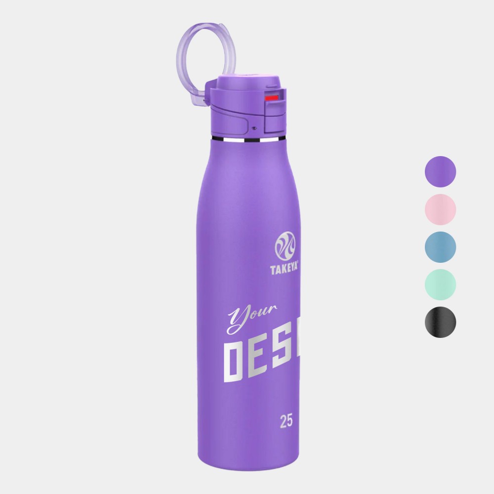 Customized 25 oz Takeya Stainless Steel Insulated Traveler Coffee Bottle