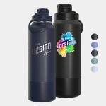 40 oz Hydrapeak Stainless Steel Insulated Sport Water Bottle with Logo