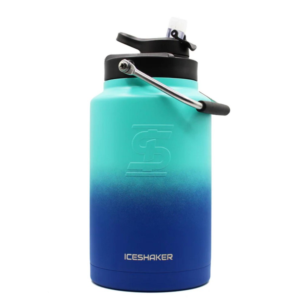 128 oz Ice Shaker Stainless Steel Insulated One Gallon Water Jug with Logo